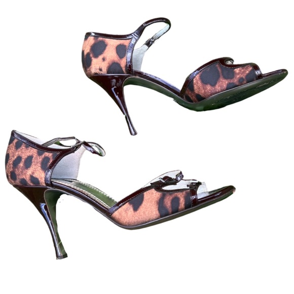 Dolce & Gabanna Cheetah Peep Toe heels - Picture 2 of 8